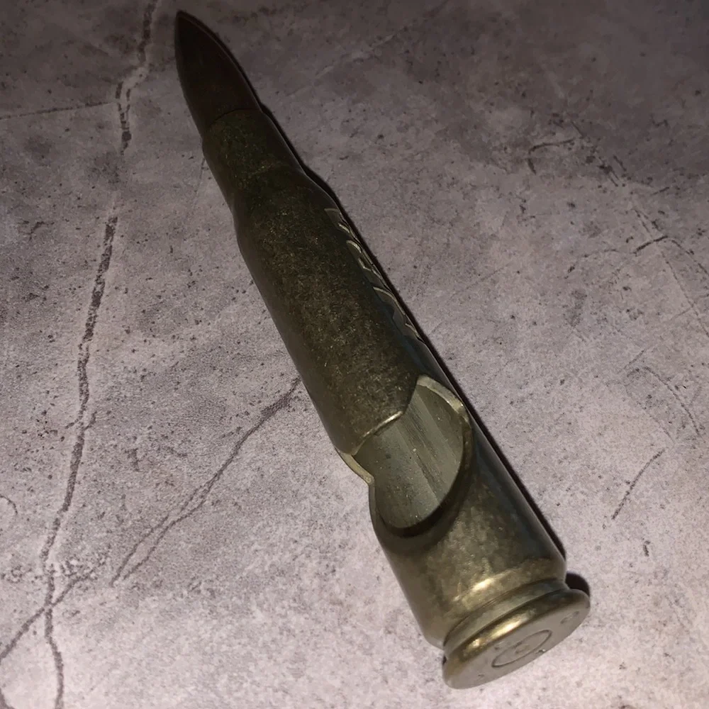 Rare NRA Gold Brass Bullet Bottle Opener Great Gift Man Cave Home Bar Decor